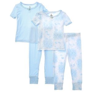 Tutu Couture Girls  En Pointe 4Pc Pajama Set, Blue